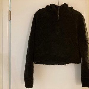 LULU Lemon black fuzzy hoodie